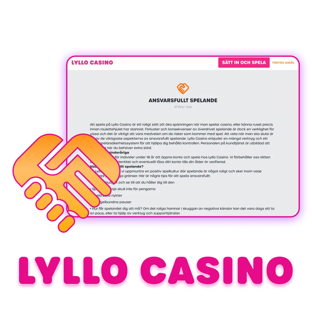 Spela tryggt och njut av din spelupplevelse på Lyllo Casino.