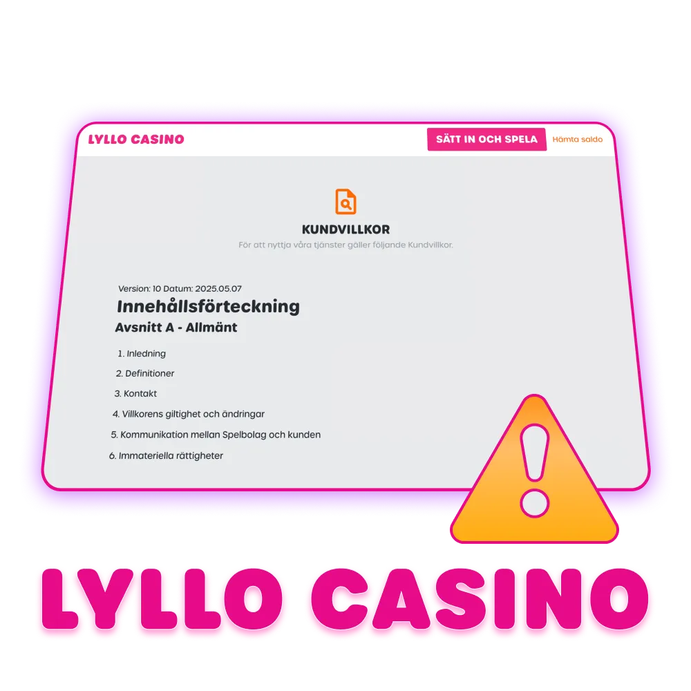 Spela säkert och vinn stort på Lyllo Casino.