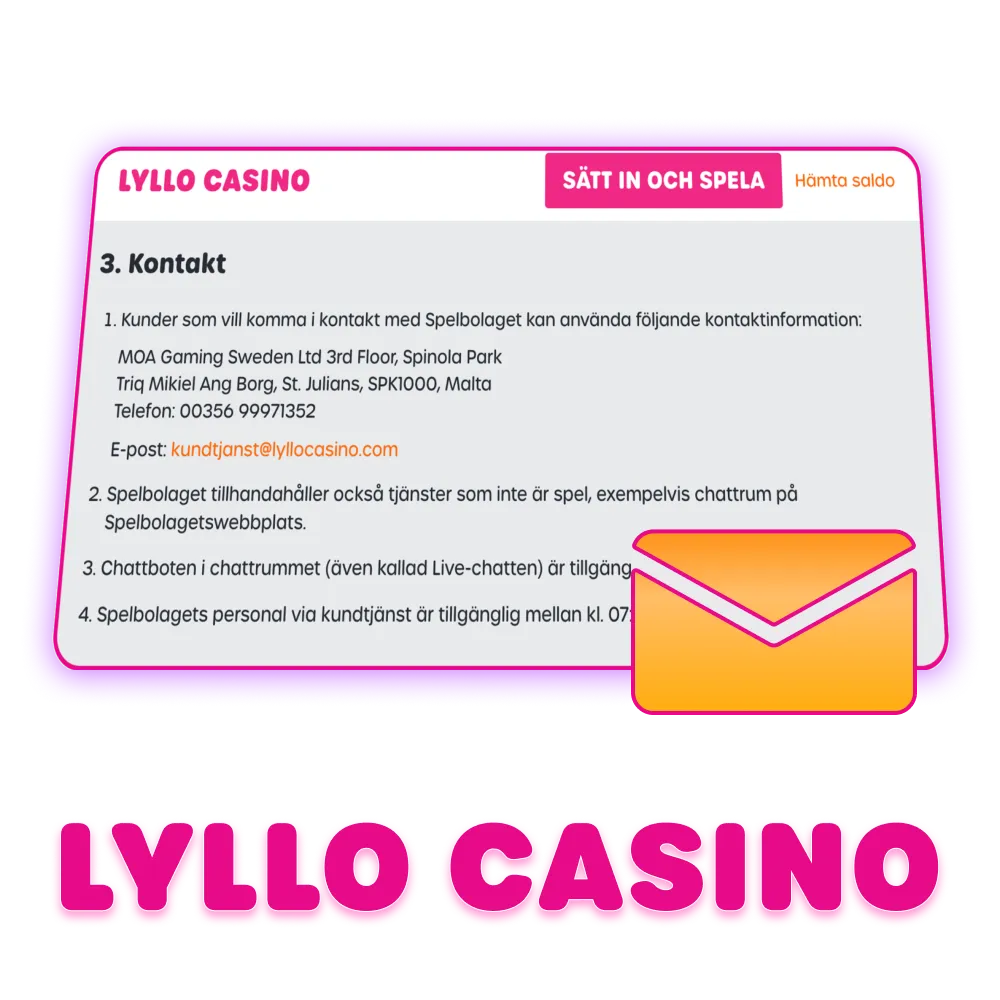 Få snabb hjälp och börja spela på Lyllo Casino idag.