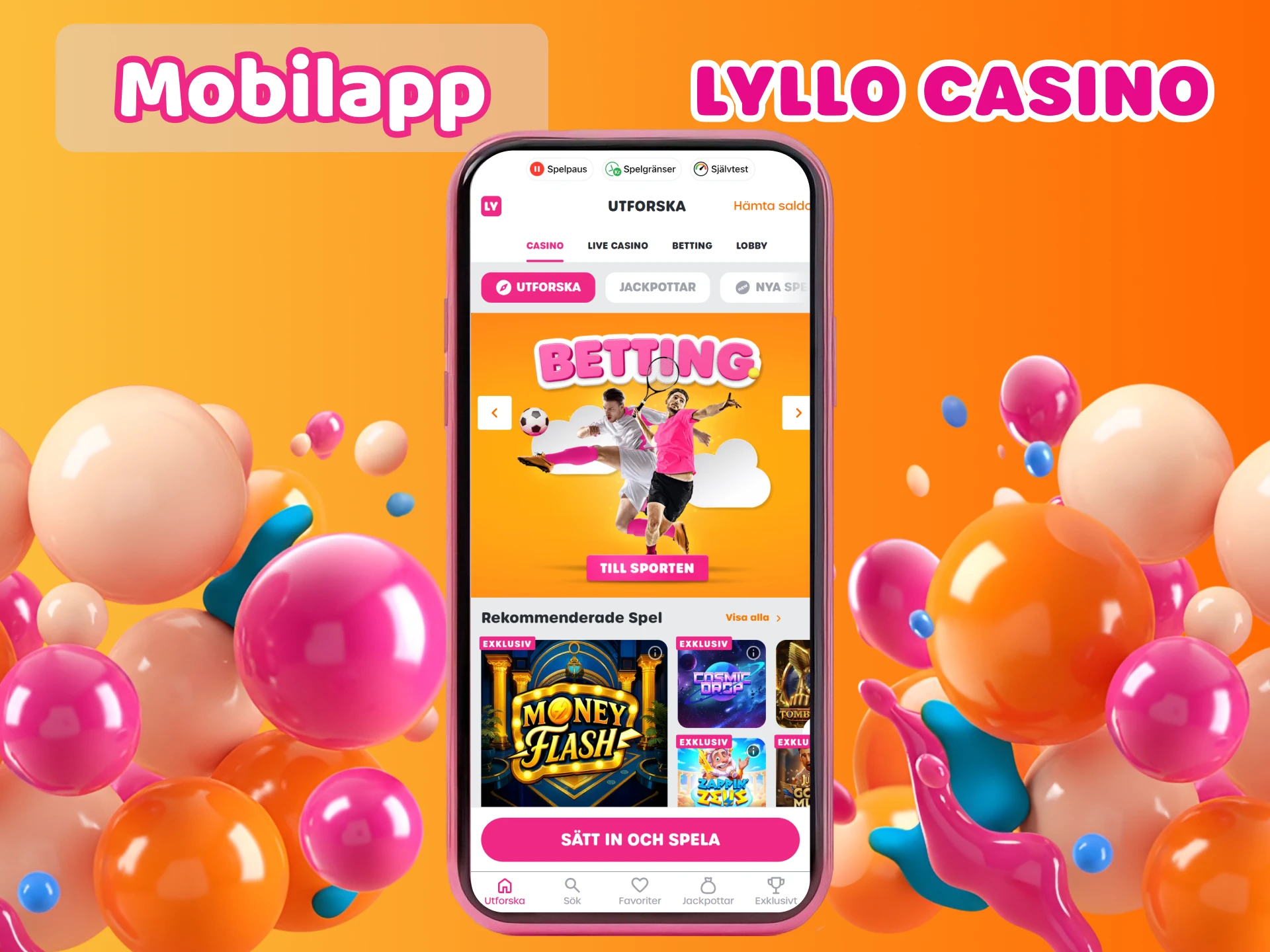 Installera Lyllo Casino-appen och njut av spelandet var du än befinner dig.