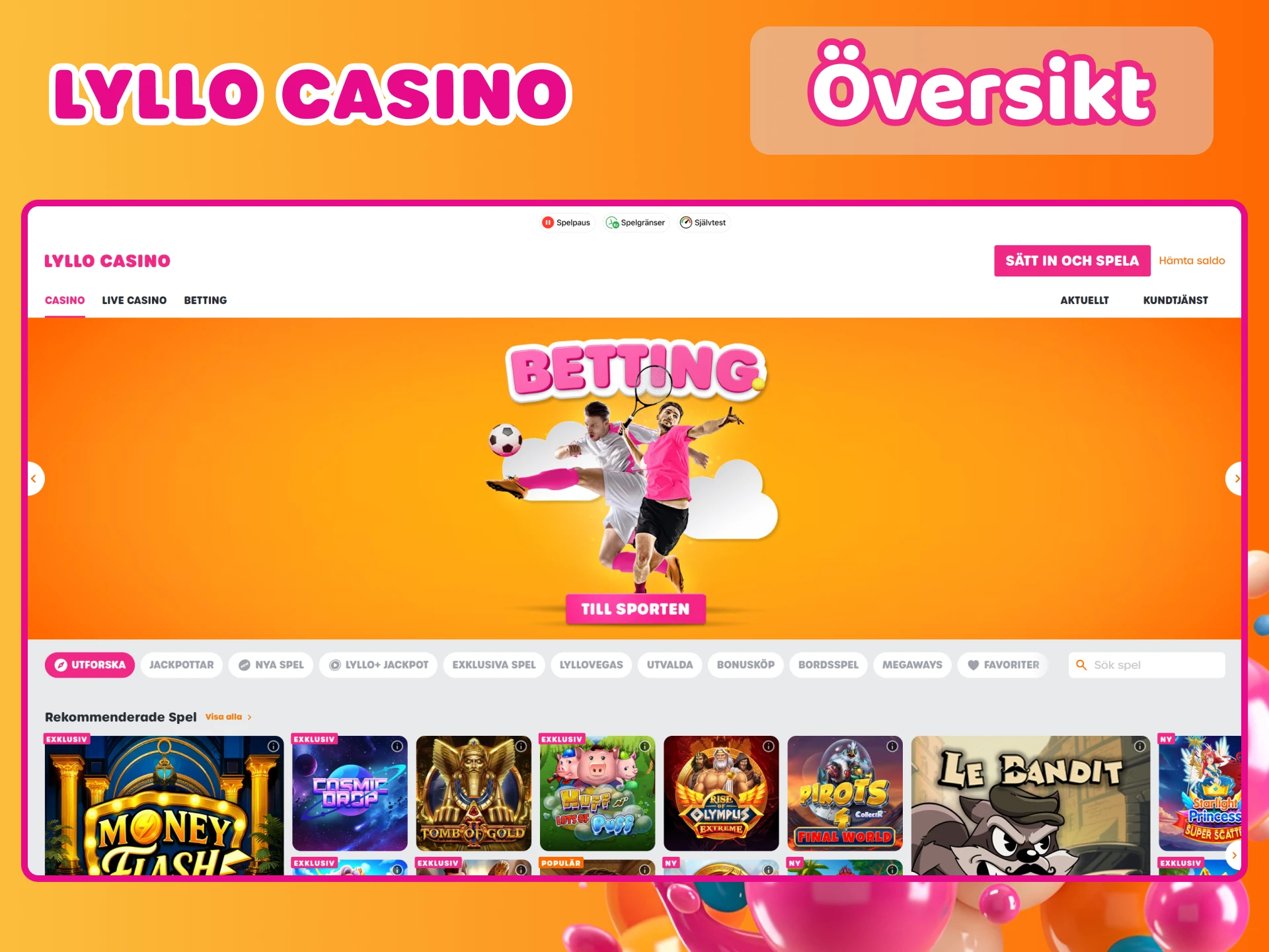 Upptäck Lyllo Casino och njut av allt det har att erbjuda.